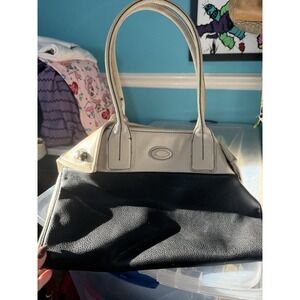 Tod's Women's‎ Leather Handbag Black/ Cream